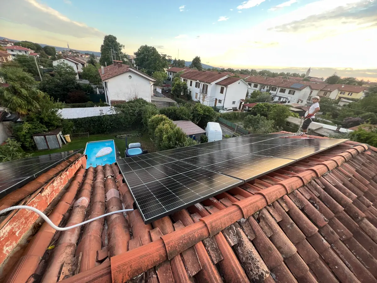 Revamping fotovoltaico completato su villa in Veneto