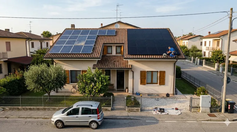 Revamping impianto fotovoltaico residenziale in Veneto