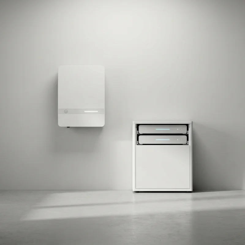 Sistema di accumulo modulare ATON M.STORE con moduli batteria rack