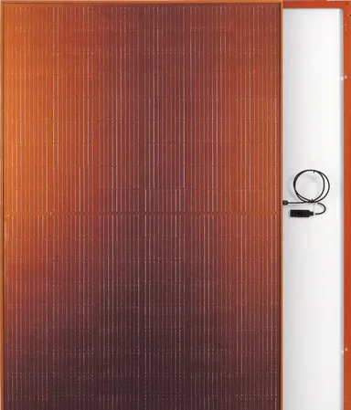 Modulo FuturaSun Silk Nova Orange con vetro e cornice color terracotta